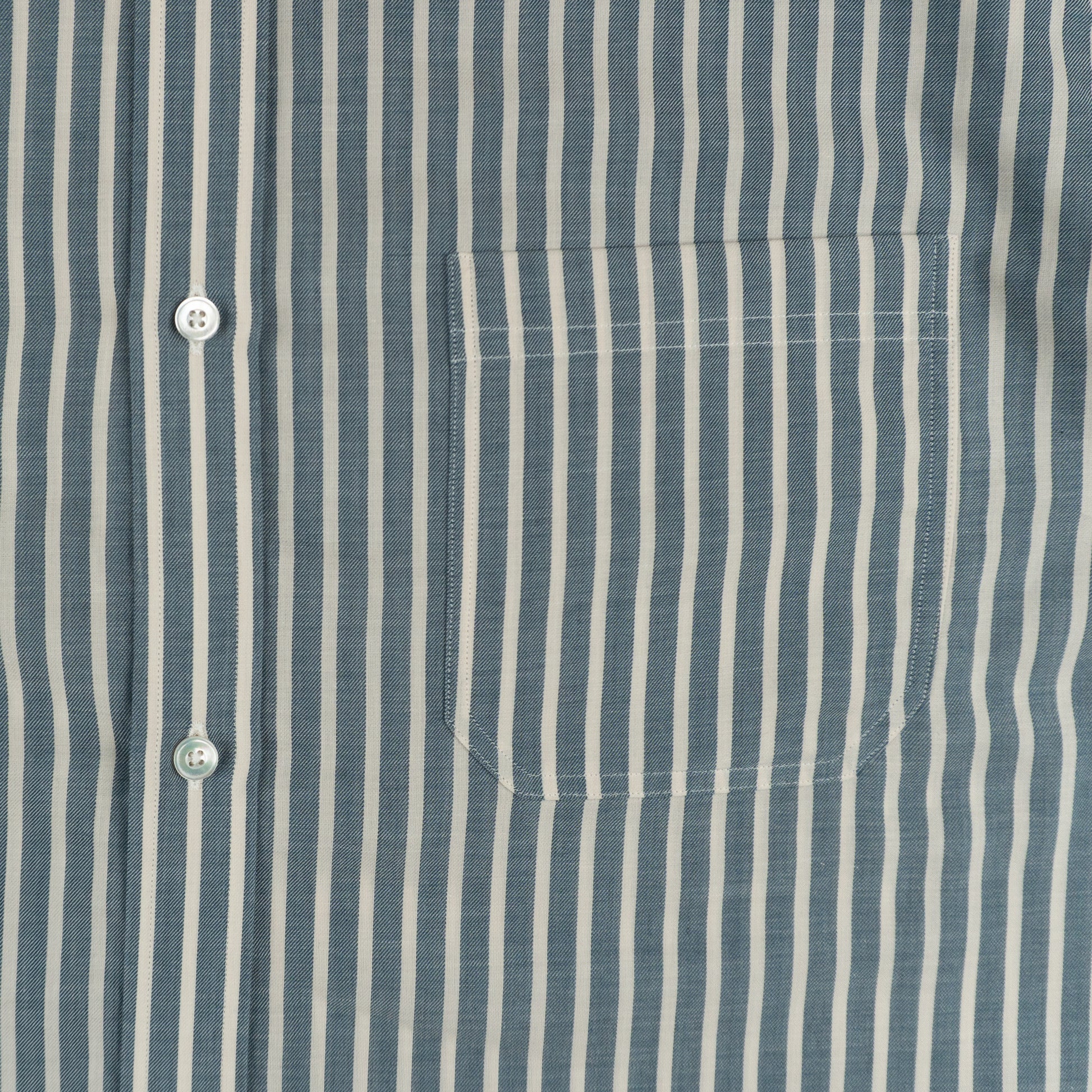 Hardbody Short Sleeve Button Up Shirt White/Blue Stripe
